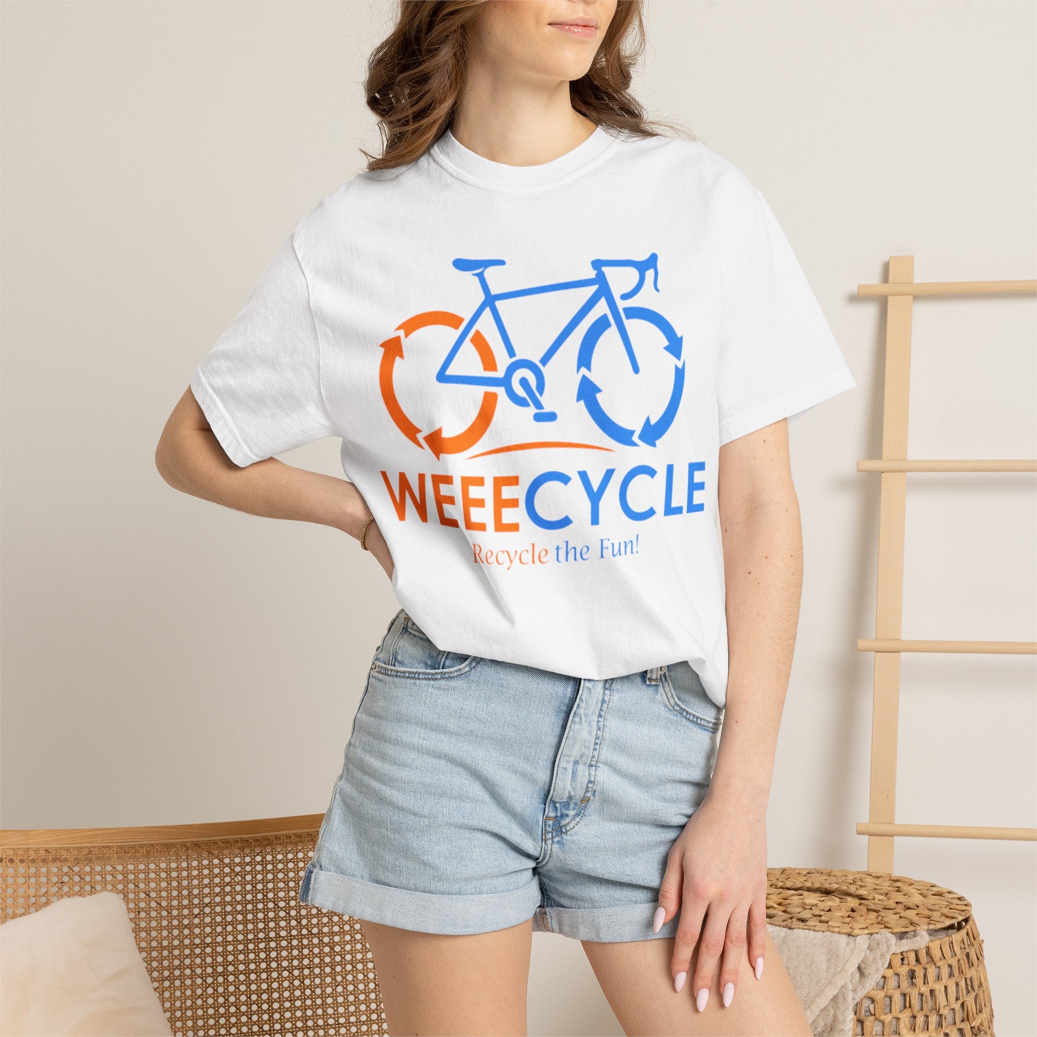 Weeecycle Bicycle T-Shirt — "RECYCLE THE FUN" Eco Graphic Tee