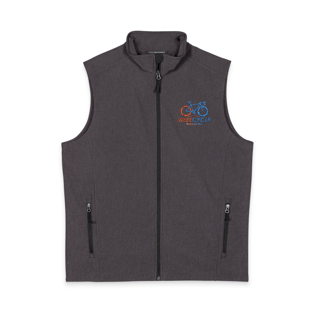 Men's Soft Shell Vest — Logo Embroidered Crew Chest