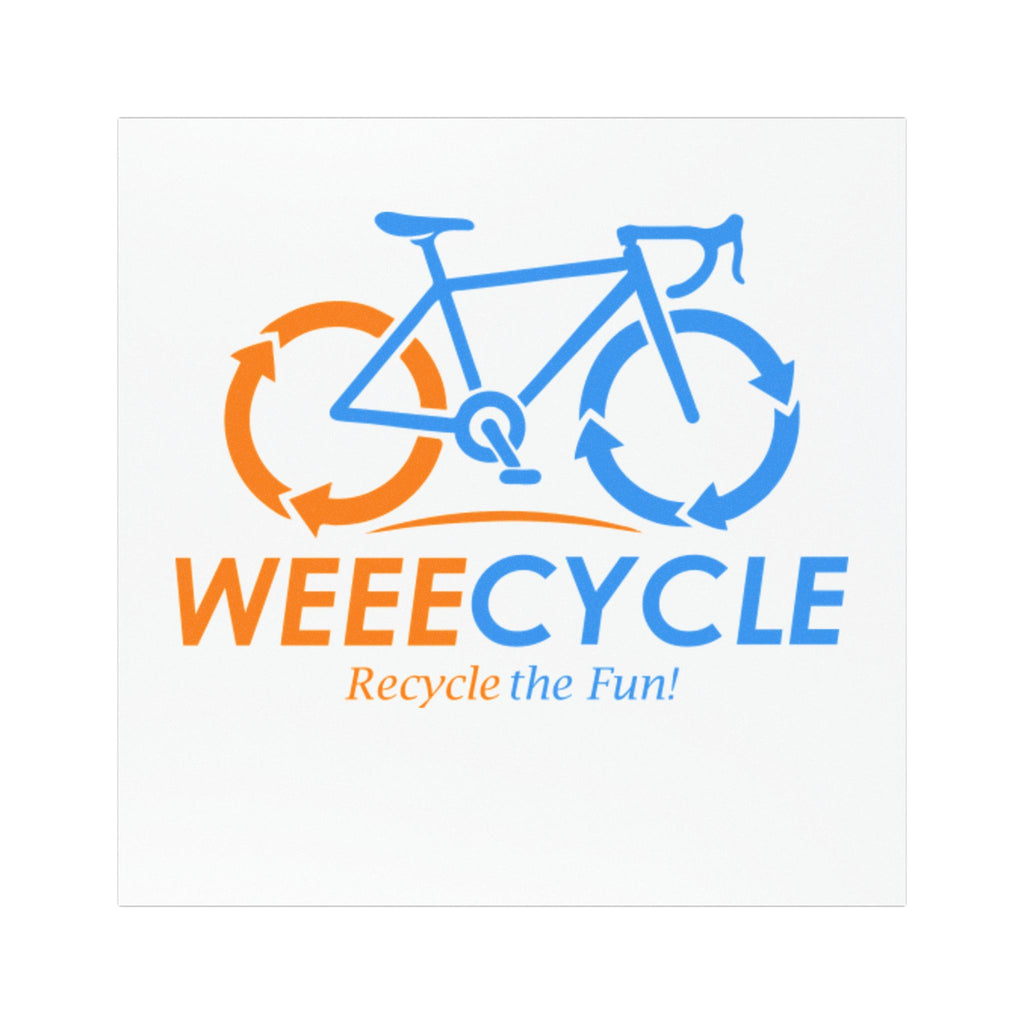 Weeecycle Car Magnet — 'Recycle the Fun' Eco Bike Logo