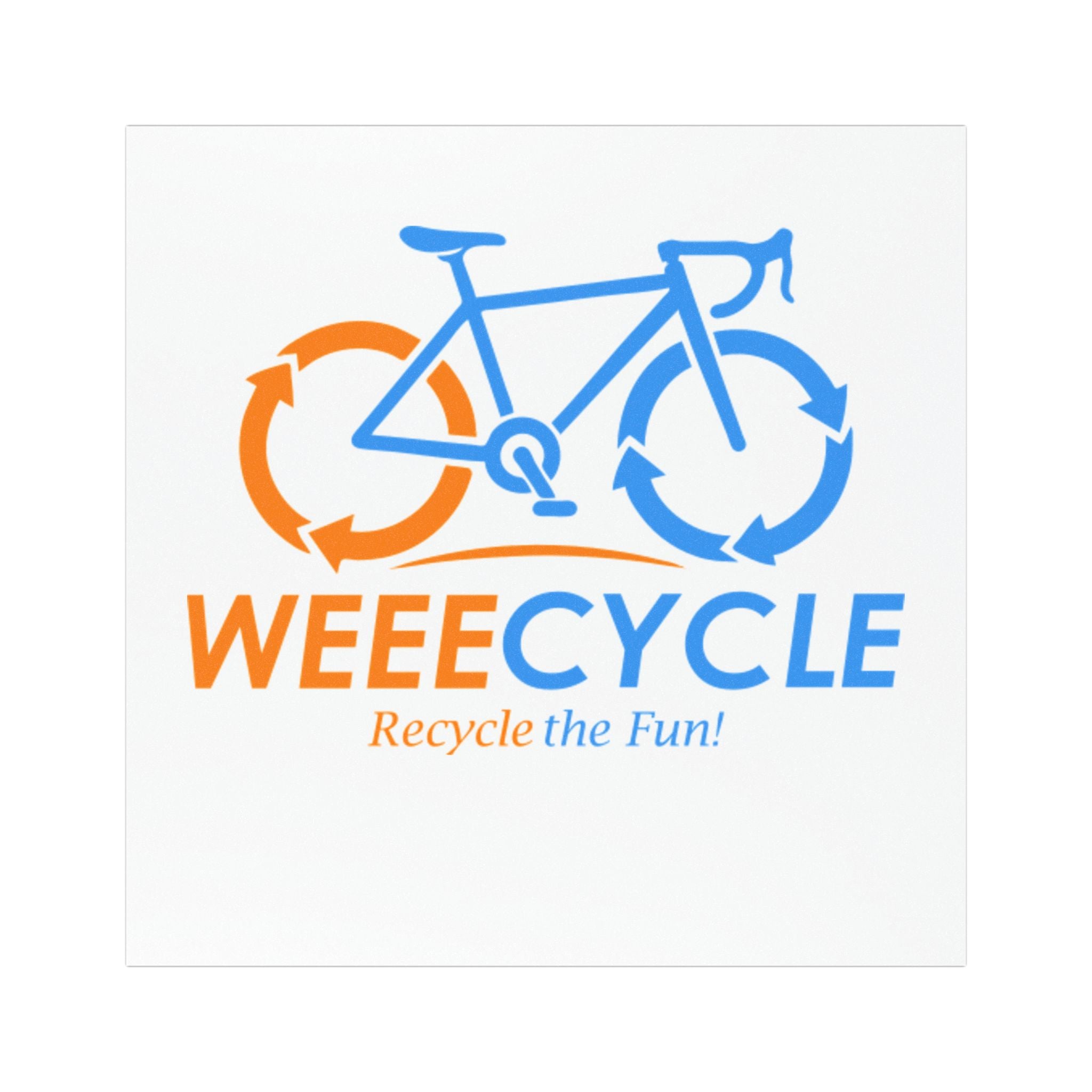 Weeecycle Car Magnet — 'Recycle the Fun' Eco Bike Logo
