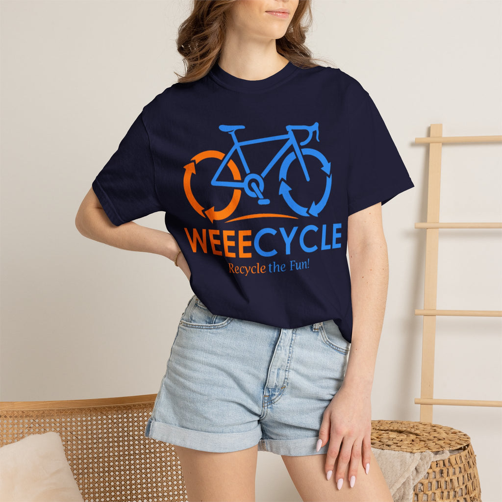 Weeecycle Bicycle T-Shirt — "RECYCLE THE FUN" Eco Graphic Tee