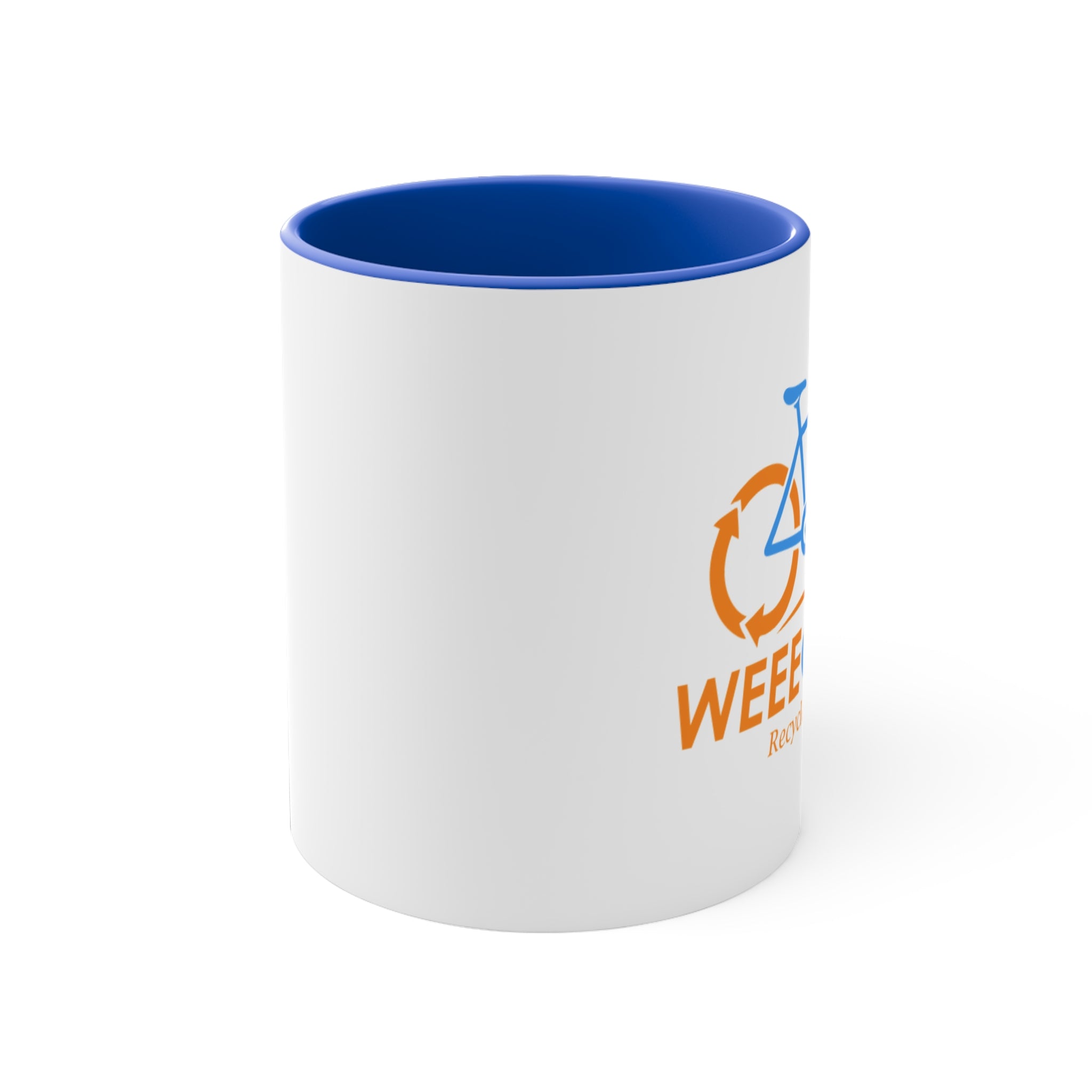 Accent Mug — Weeecycle "Recycle the Fun" Bicycle Logo Coffee Cup